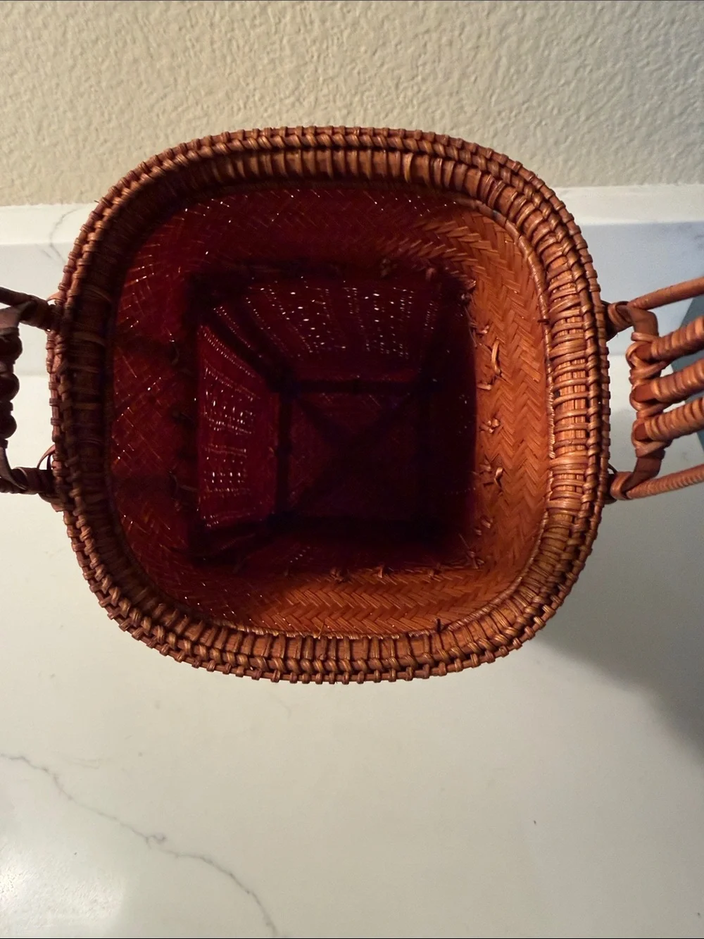 Vintage Ikebana Basket Small